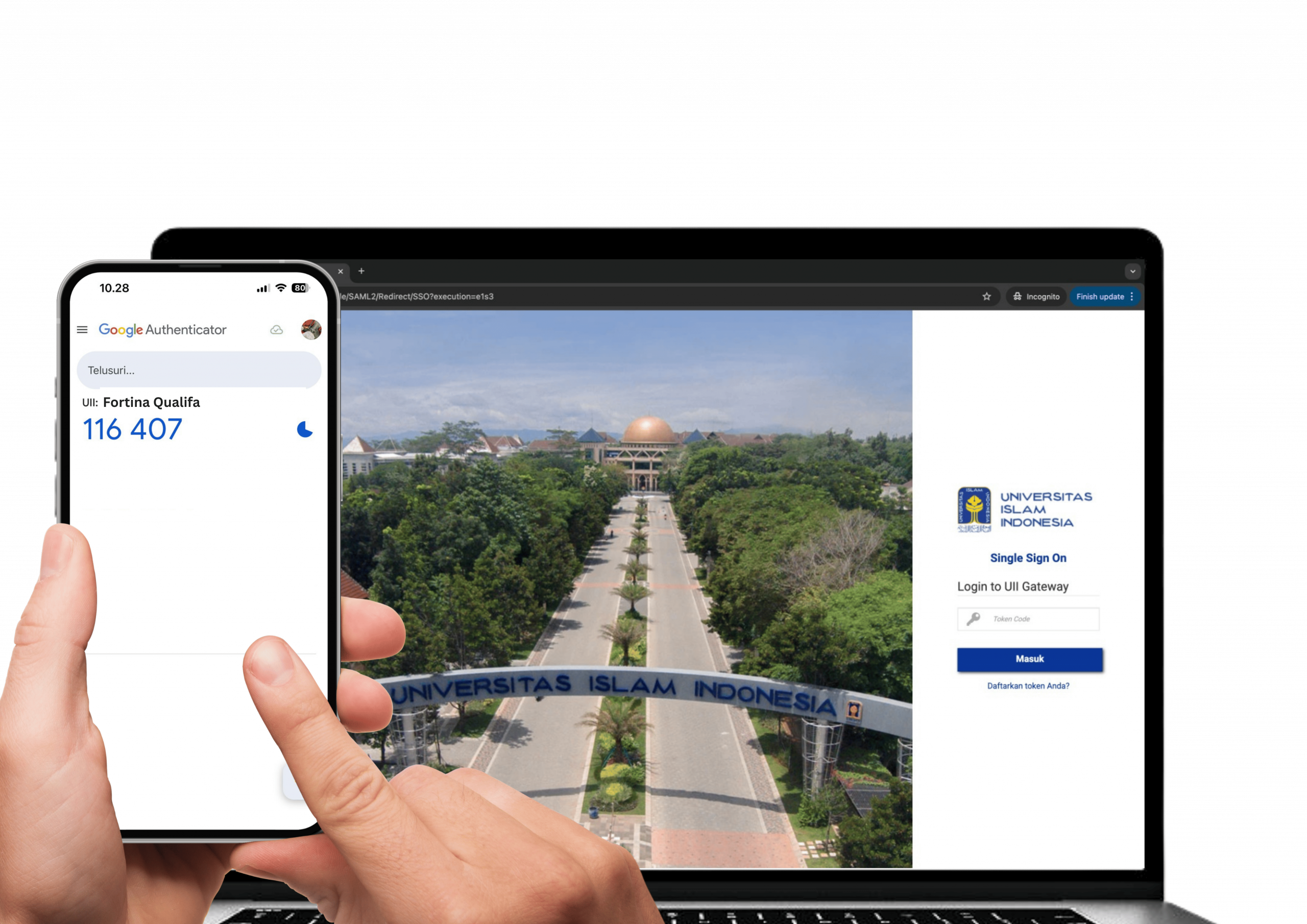 Verifikasi MFA dengan kode token
