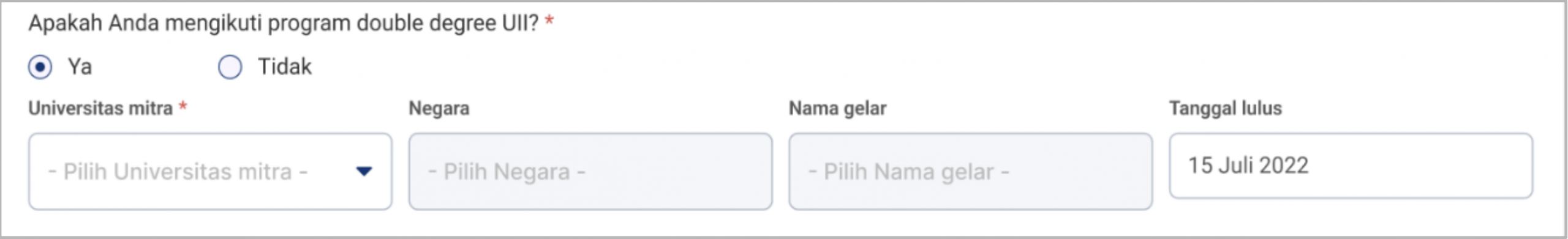 Pertanyaan Kedua