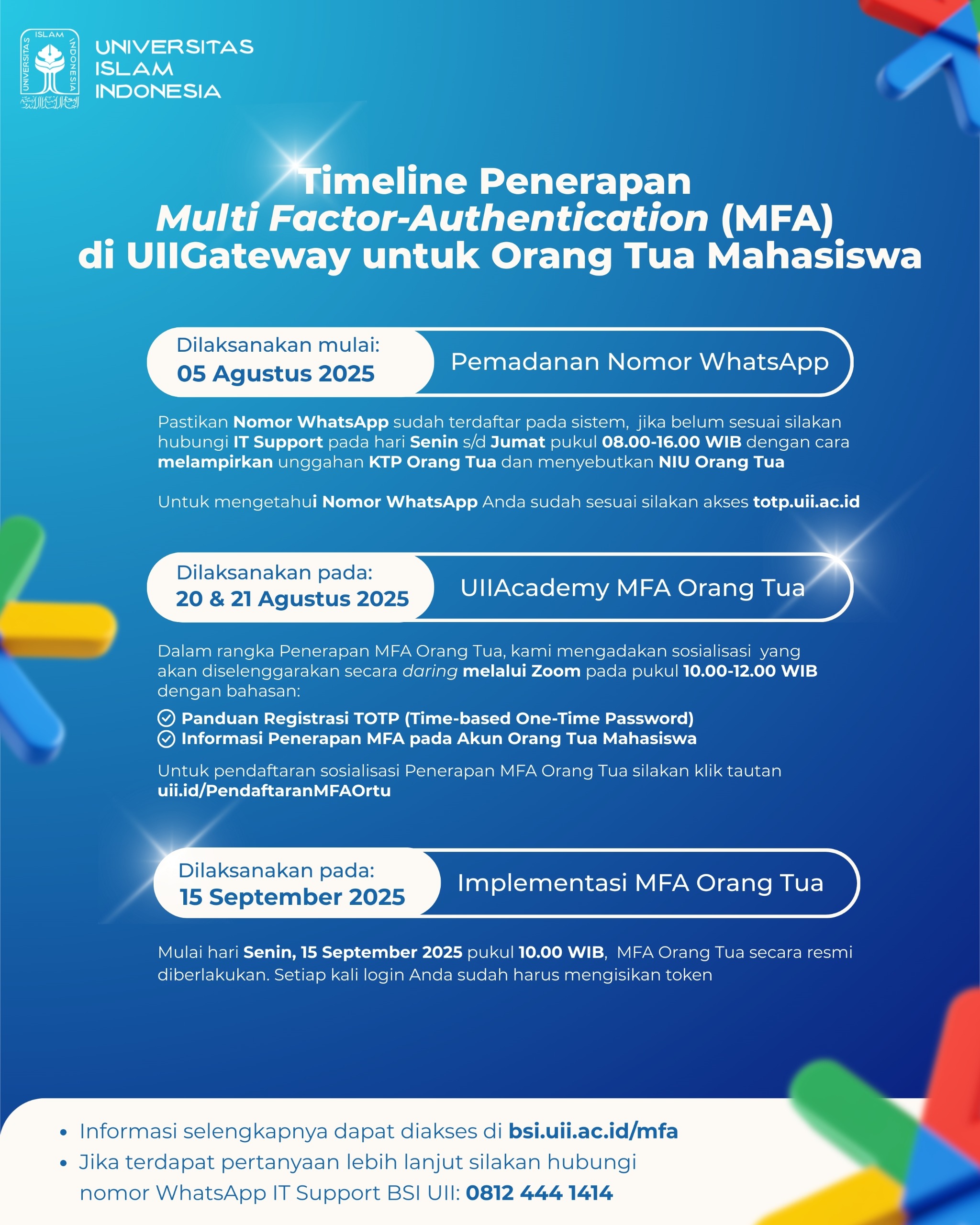 Poster Acara Orang Tua Mahasiswa